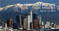April 2013 – Anna Growe, Samuel Mössner und Johannes Schlesinger präsentieren ihre Forschungsergebnisse auf der Jahrestagung der Association of American Geographers (AAG)